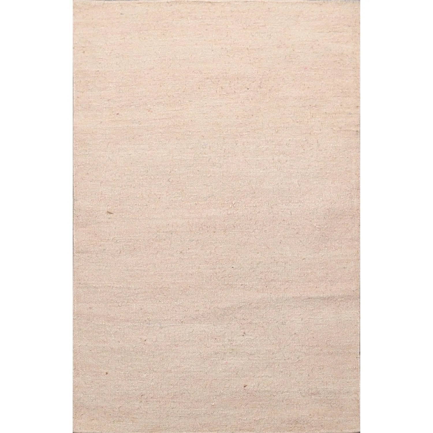 2' x 3' Hand Woven 100% Silk Modern Flatweave Kilim Oriental Area Rug Beige-0