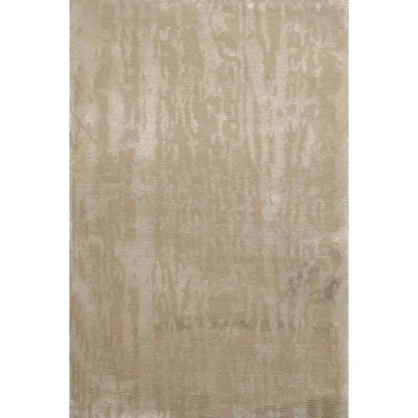 2' x 3' Hand Knotted Wool & Silk Modern Tibetan Oriental Area Rug Gray-0