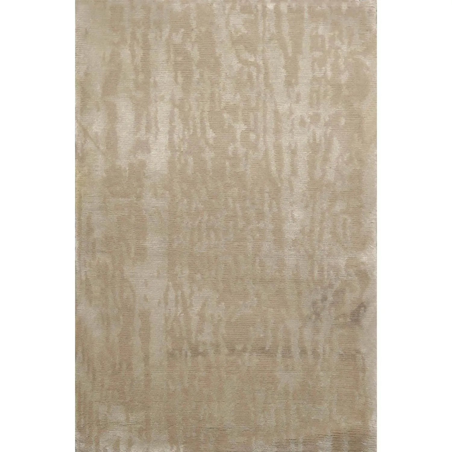 2' x 3' Hand Knotted Wool & Silk Modern Tibetan Oriental Area Rug Gray-0