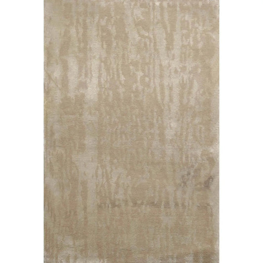 2' x 3' Hand Knotted Wool & Silk Modern Tibetan Oriental Area Rug Gray-0