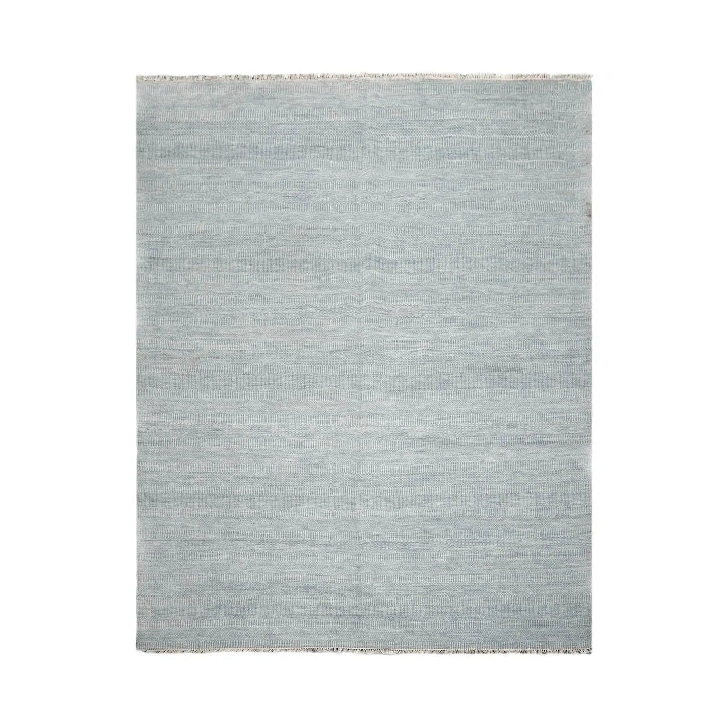 9’x12 Hand Knotted Wool & Bamboo Silk Tibetan Oriental Area Rug Slate-0