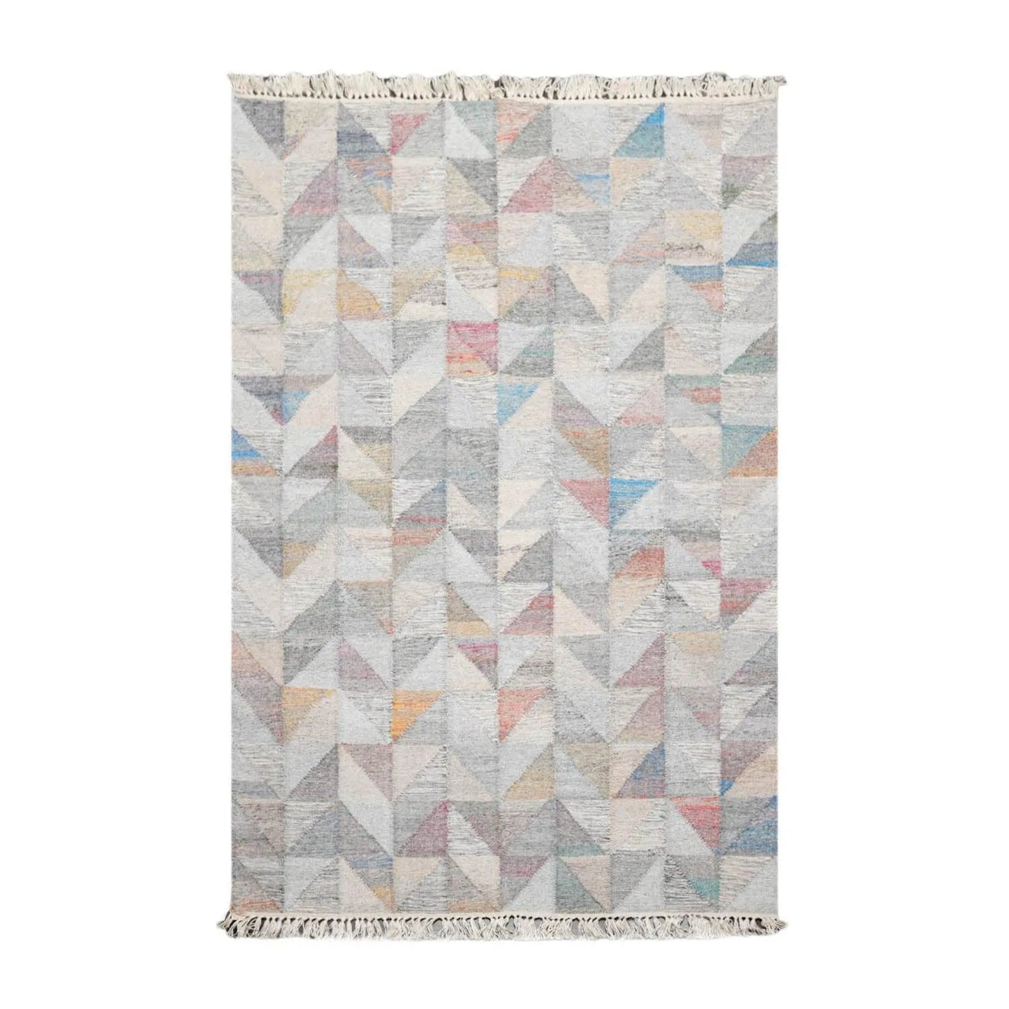 5' x 8' Indoor OutdoorHand Woven 100% Recycled PET Yarn Modern Kilim Area Rug-0