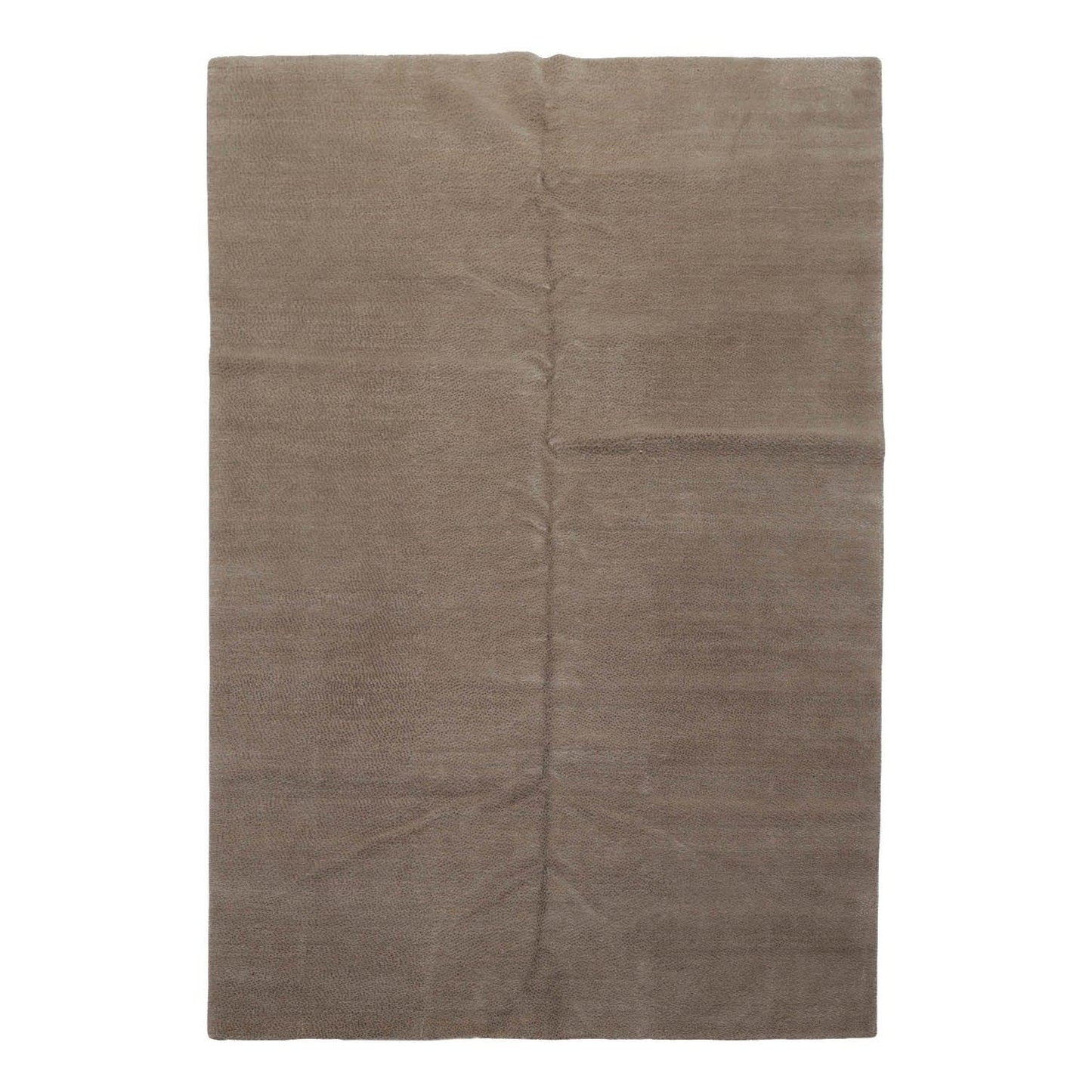 Lapchi 6’ x 8'10" Hand Knotted Modern Pindrop Wool & Silk Tibetan Area Rug Taupe-1
