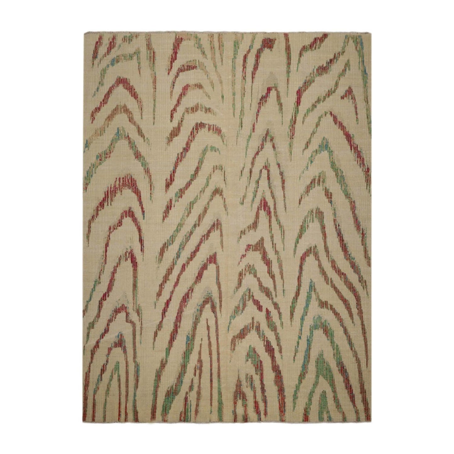 8’5”x11’6" Hand Knotted 100% Wool Peshawar Modern Oriental Area Rug Beige-1