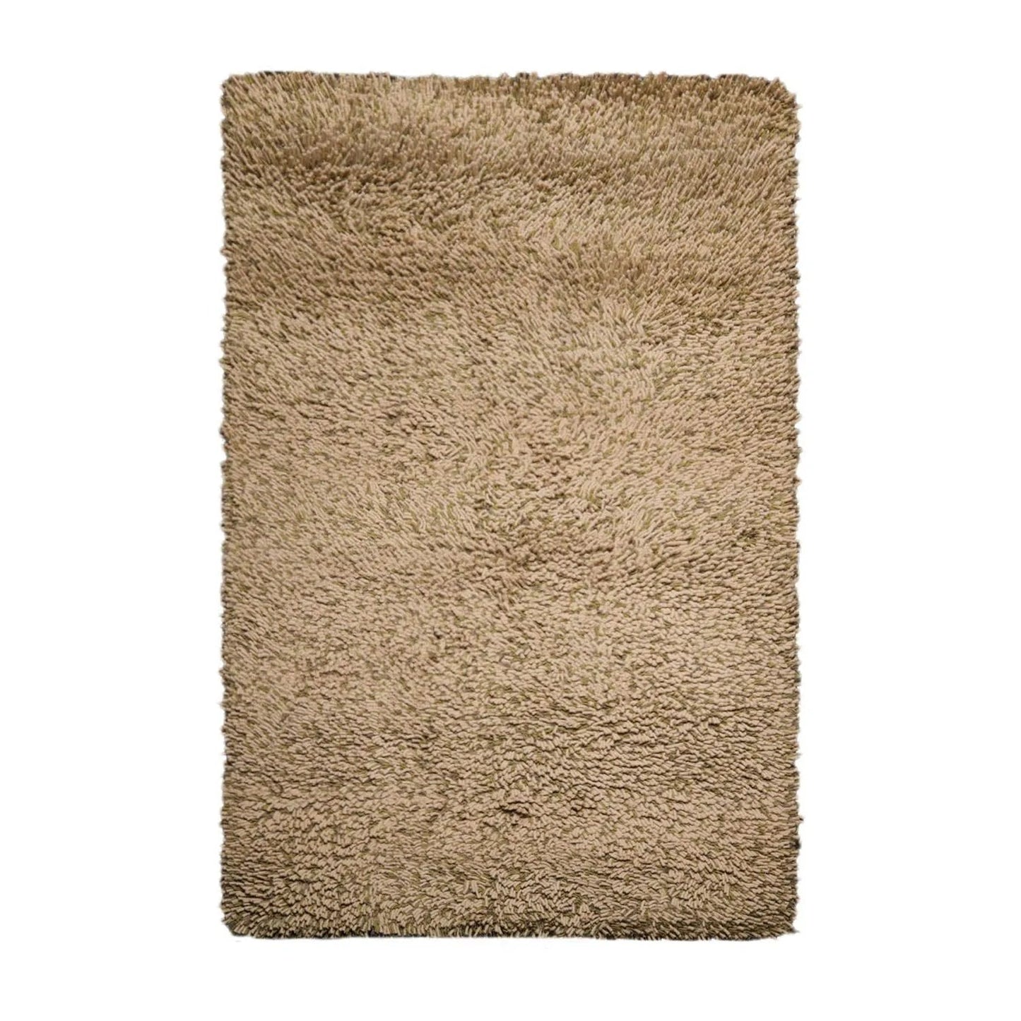 6’ x 9’ USA made Modern & Contemporary Shag Wool Oriental Area Rug Beige-0