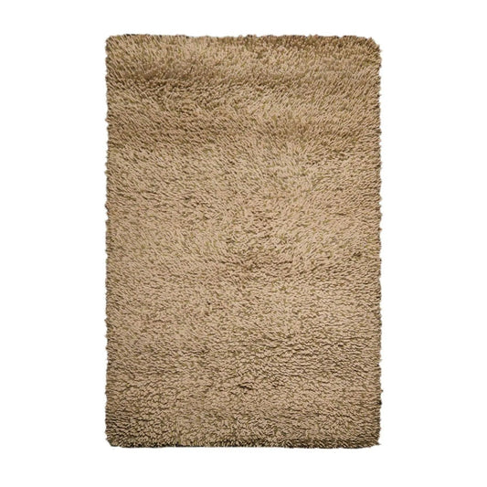 6’ x 9’ USA made Modern & Contemporary Shag Wool Oriental Area Rug Beige-0