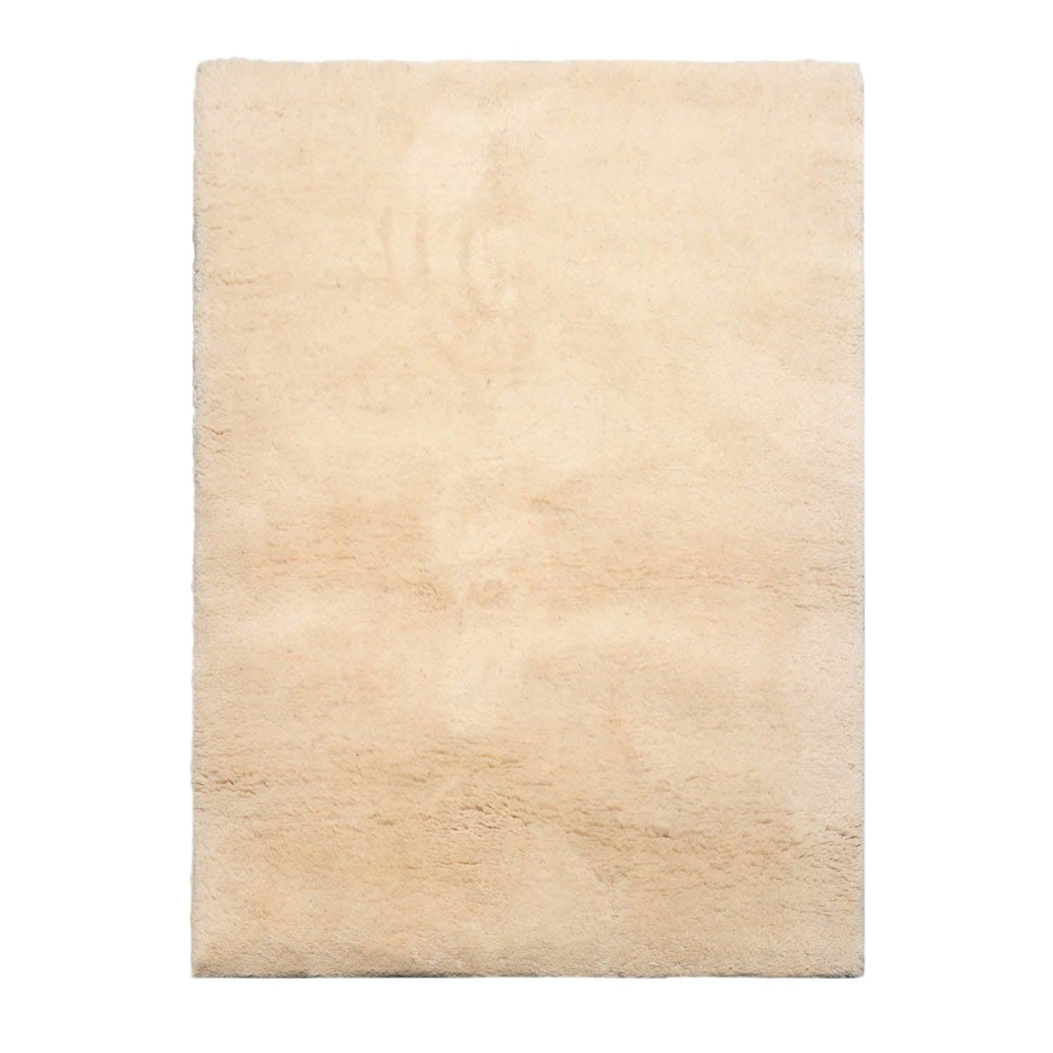 Vintage Gabbah Hand Knotted Modern Wool Area Rug Ivory 2'10" x 3'11"-0