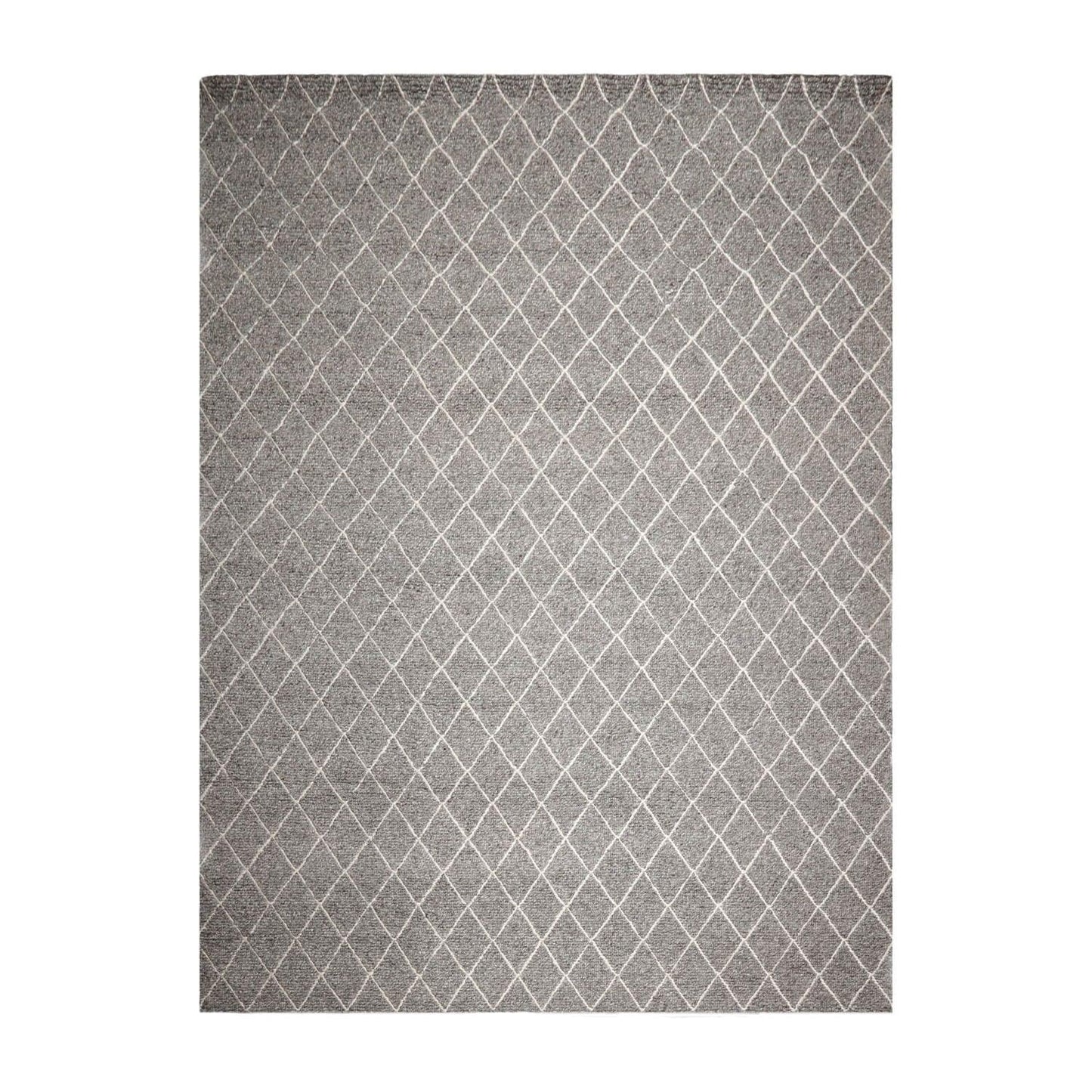 10'3" x 14'1" Berber Handmade 100% Wool Traditional Area Rug Modern Ash Gray-1