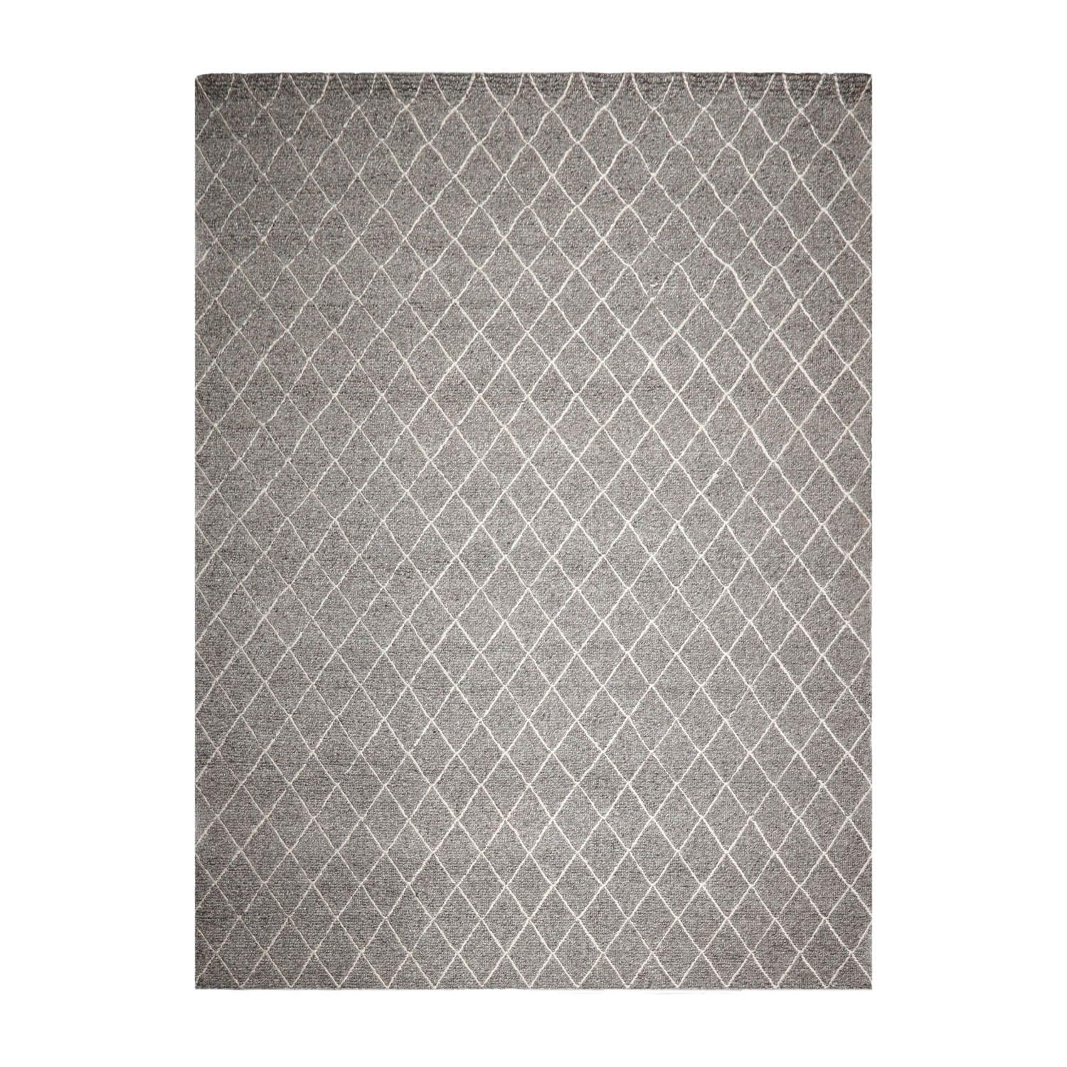 10'3" x 14'1" Berber Handmade 100% Wool Traditional Area Rug Modern Ash Gray-1