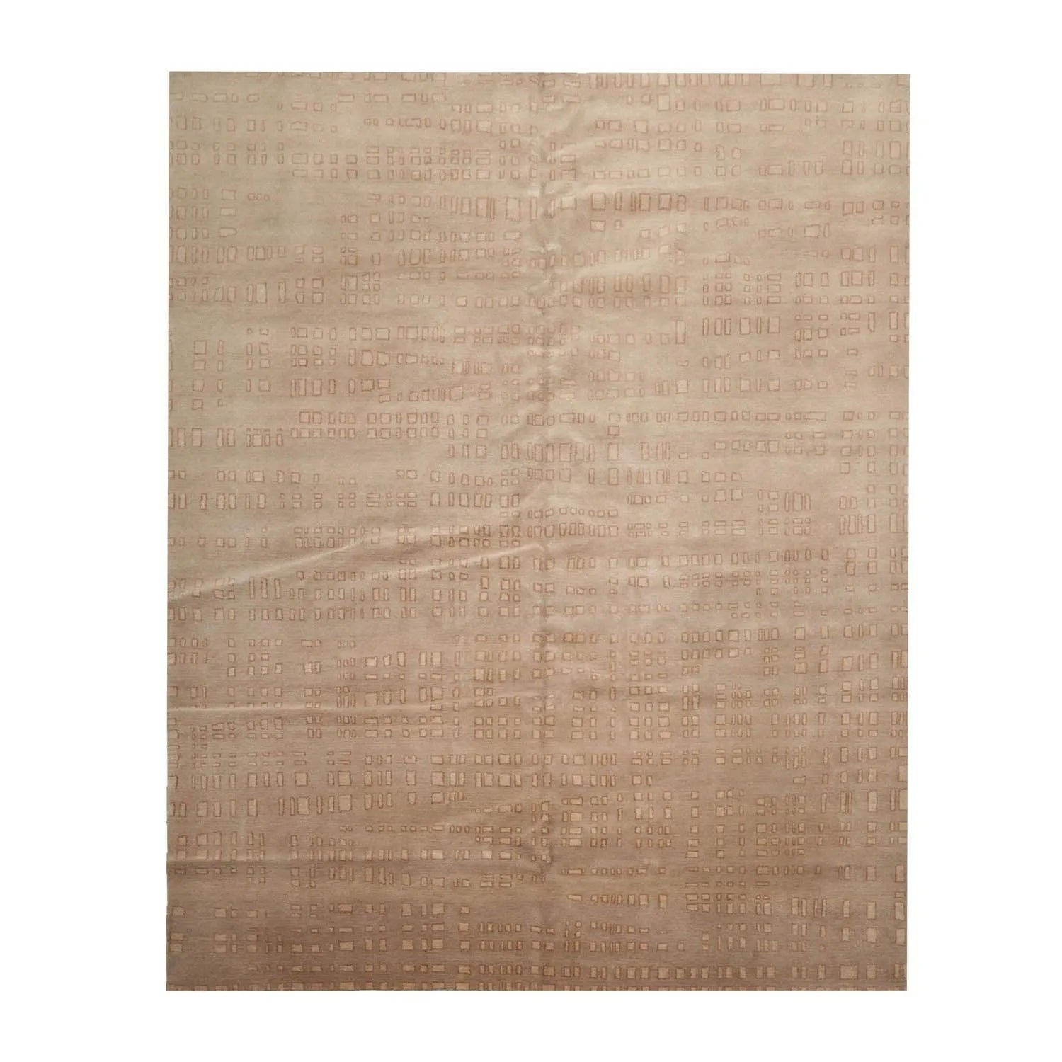 8' x 10' Hand Knotted Tibetan 100% Wool Designer Modern & Contemporary  Oriental Area Rug Tan,Brown Color-2