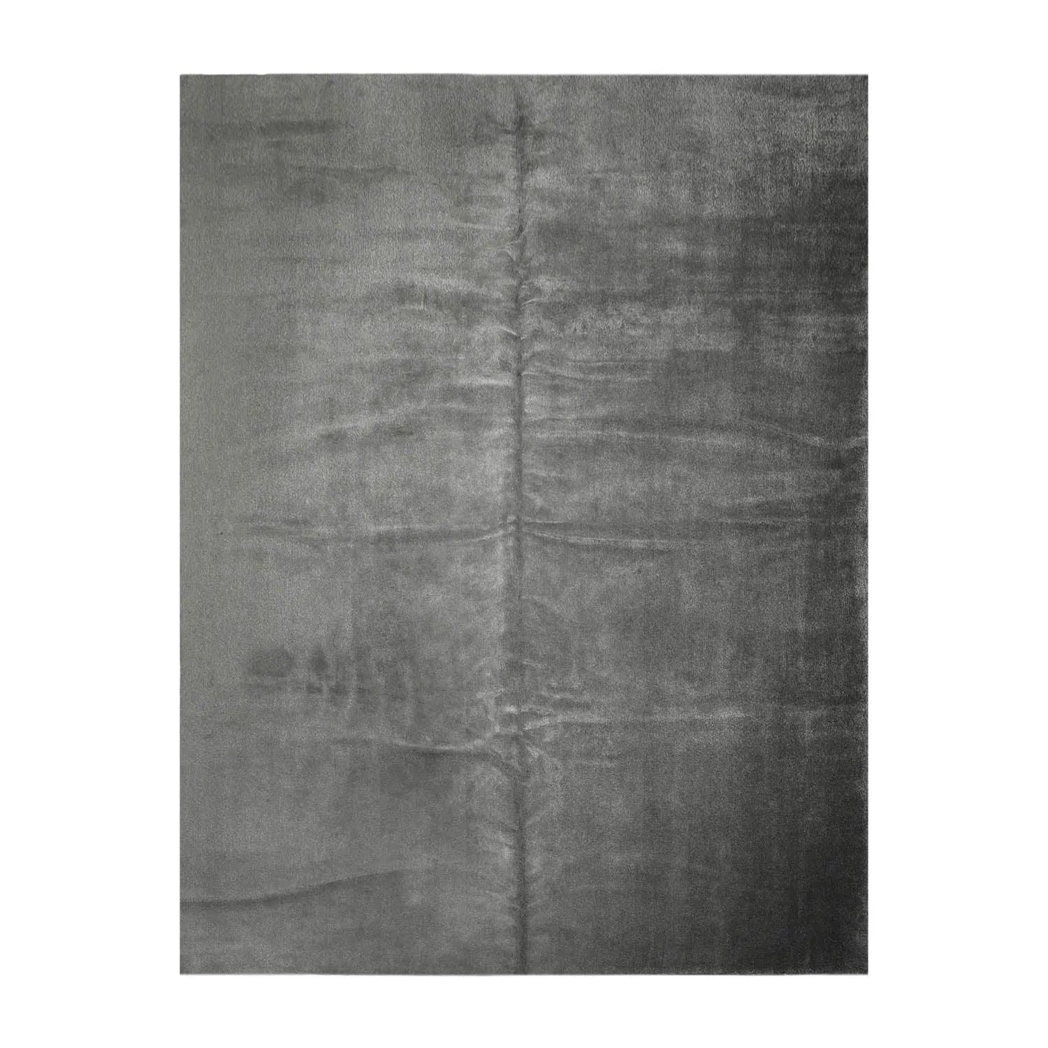 12'2''x16'2'' Gray Hand Knotted Tibetan Wool and Silk Modern & Contemporary Oriental Area Rug-0