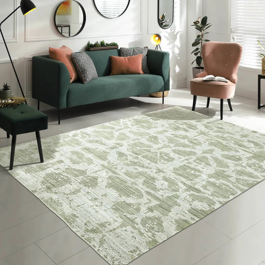 Multi Size Tone on Tone Gray Hand Knotted Turkish Oushak Wool/Bamboo Silk Transitional Oriental Area Rug-0