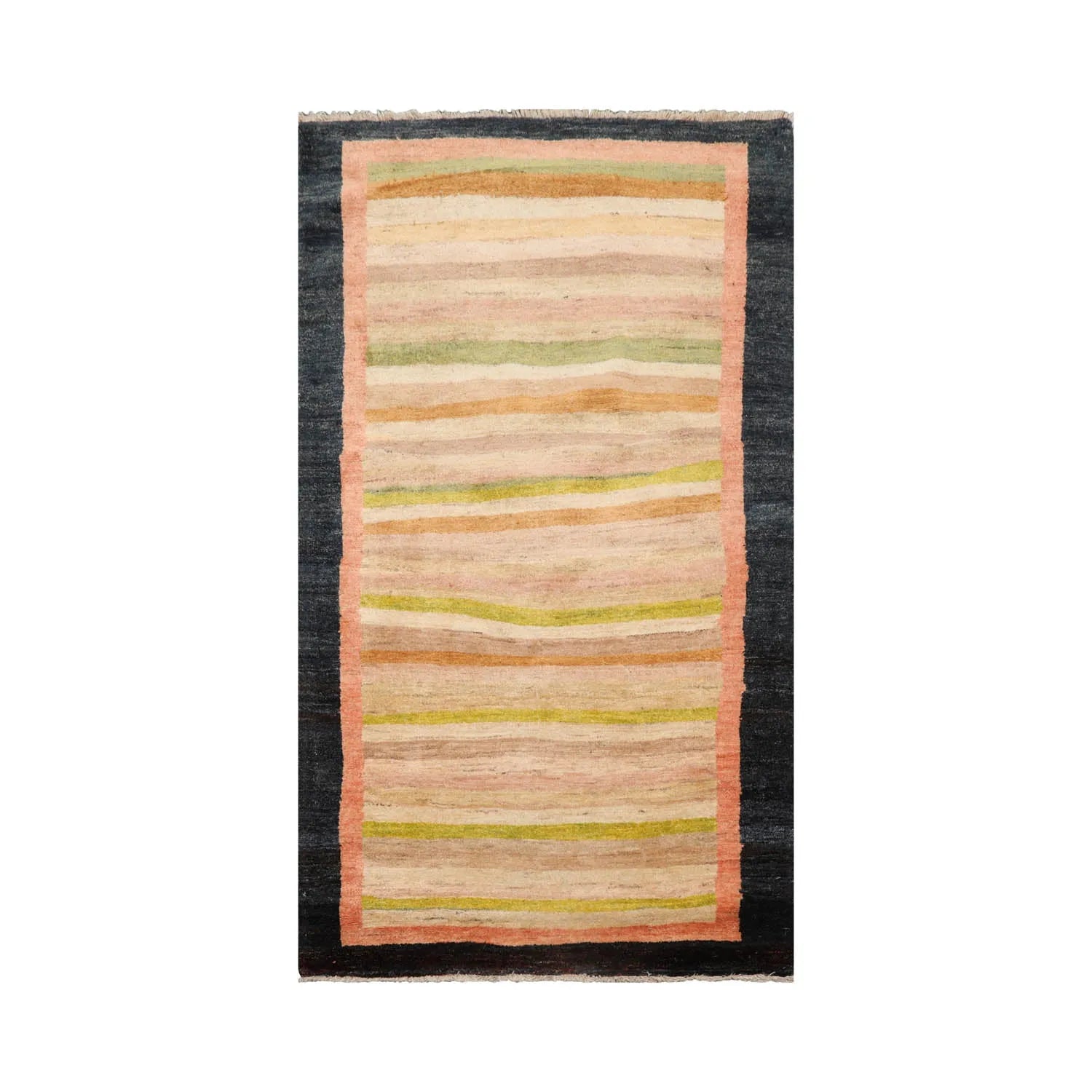 3' 6''x6' 2'' Beige, Taupe Hand Knotted 100% Wool Peshawar Modern & Contemporary Oriental Area Rug-0