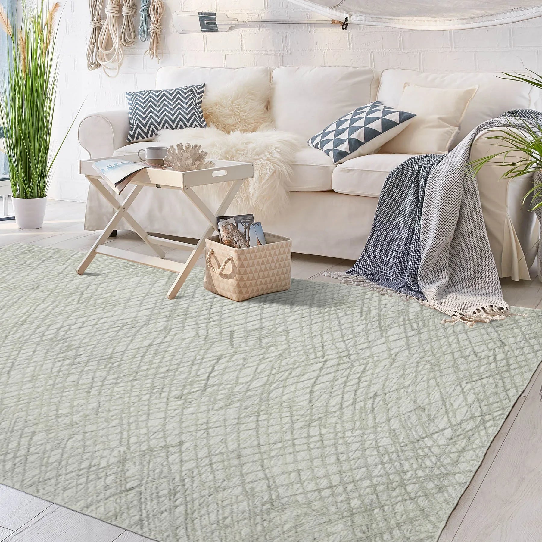 8x10 Gray LoomBloom Hand Knotted Modern & Contemporary Textured Tibetan 100% Wool Oriental Area Rug-0