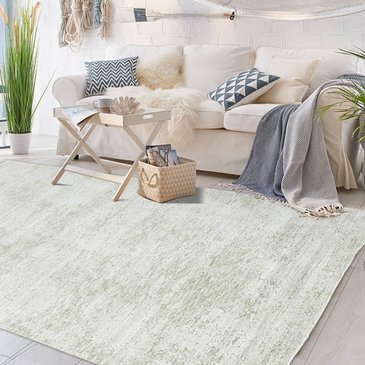 Multi Size Gray, Beige Hand Knotted 100% Wool Modern & Contemporary Oriental Area Rug-0