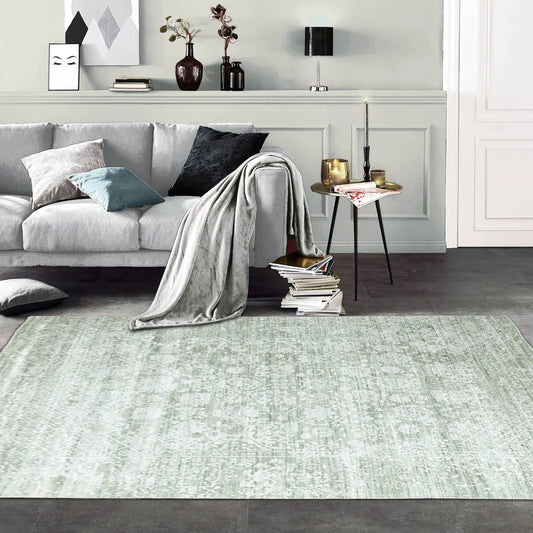 8x10 Gray, Beige Hand Knotted 100% Wool Modern & Contemporary Oriental Area Rug-0