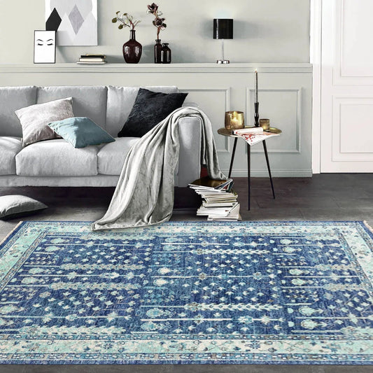 Multi Size Blue, Aqua Hand Knotted Arts & Crafts 100% Wool Turkish Oushak Traditional Oriental Area Rug-0