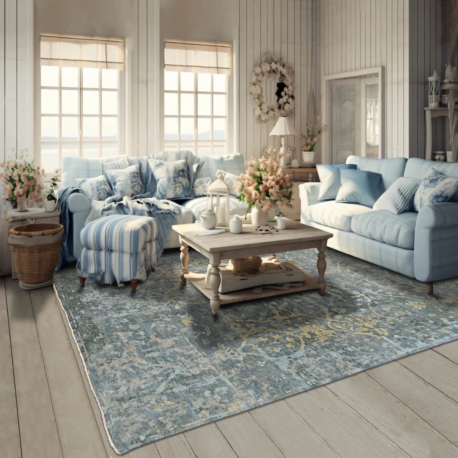 8x10 LoomBloom Gray Hand Knotted Wool Turkish Oushak Transitional Oriental Area Rug-0