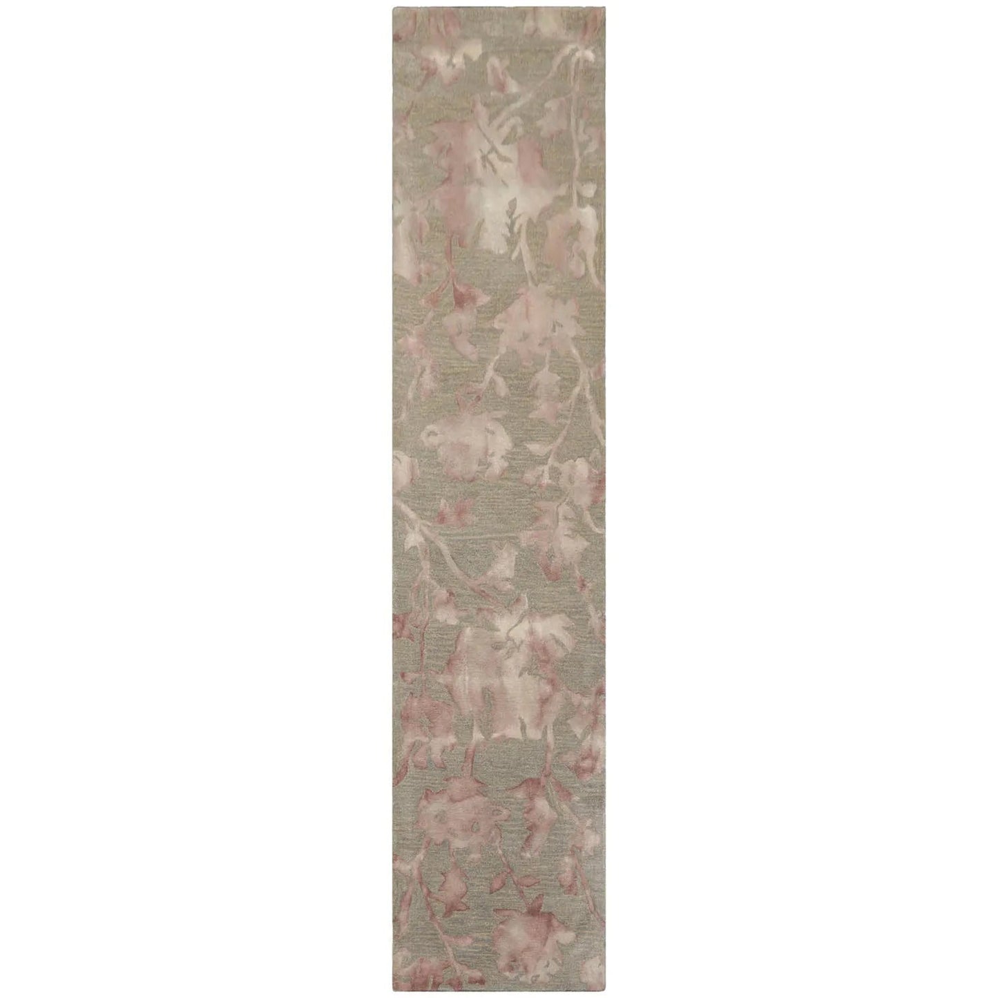 LoomBloom Multi Sizes Gray Contemporary Botanical Hand Tufted Floral Wool Oriental Area Rug-5