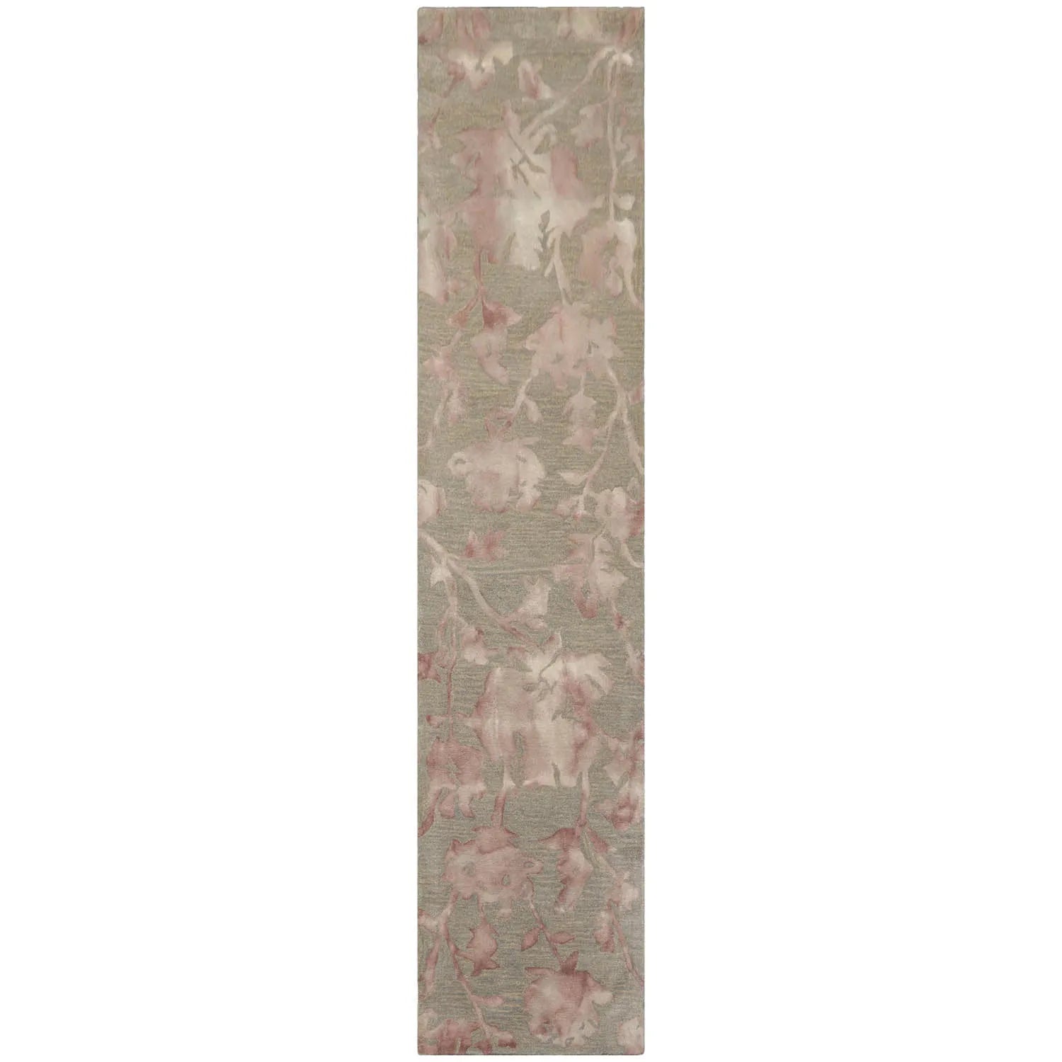 LoomBloom Multi Sizes Gray Contemporary Botanical Hand Tufted Floral Wool Oriental Area Rug-5
