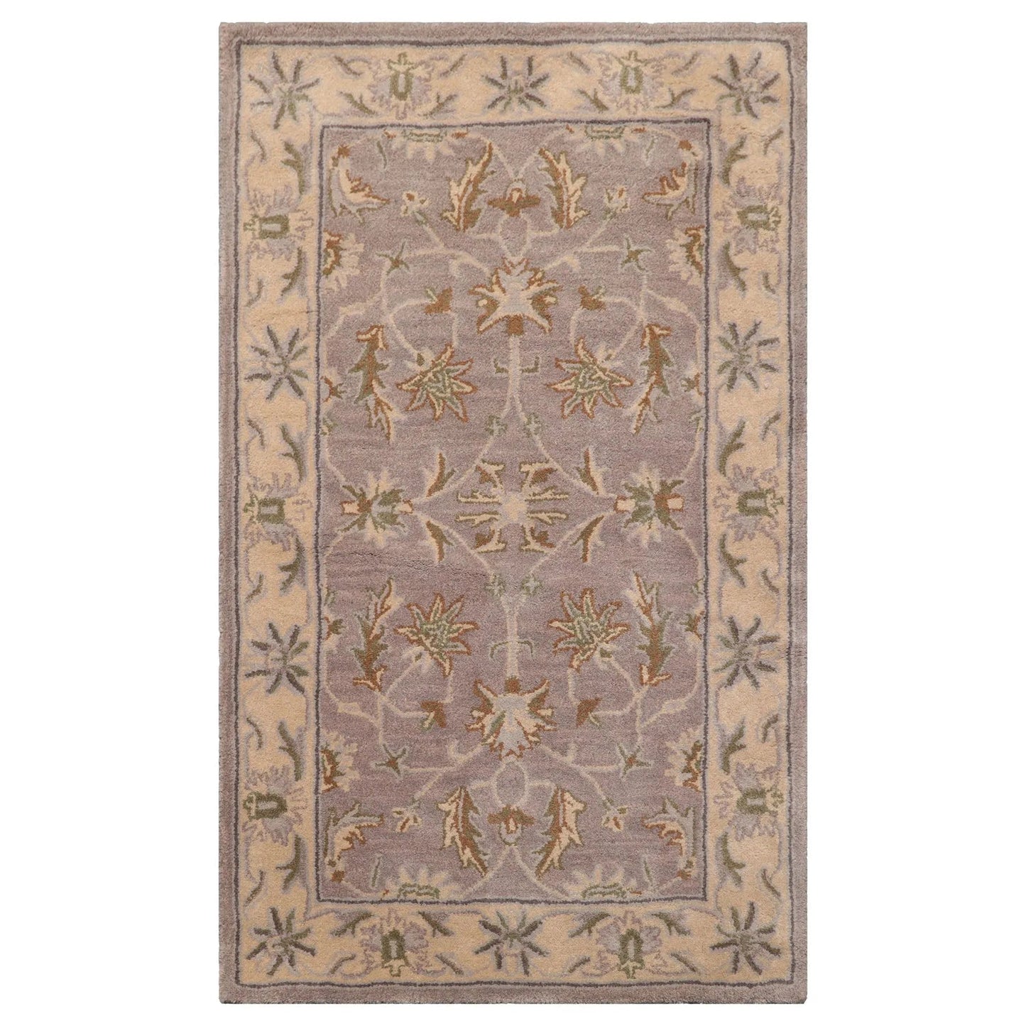 LoomBloom Multi Size Aubergine Hand Tufted Traditional Abstract Wool Oriental Area Rug-5