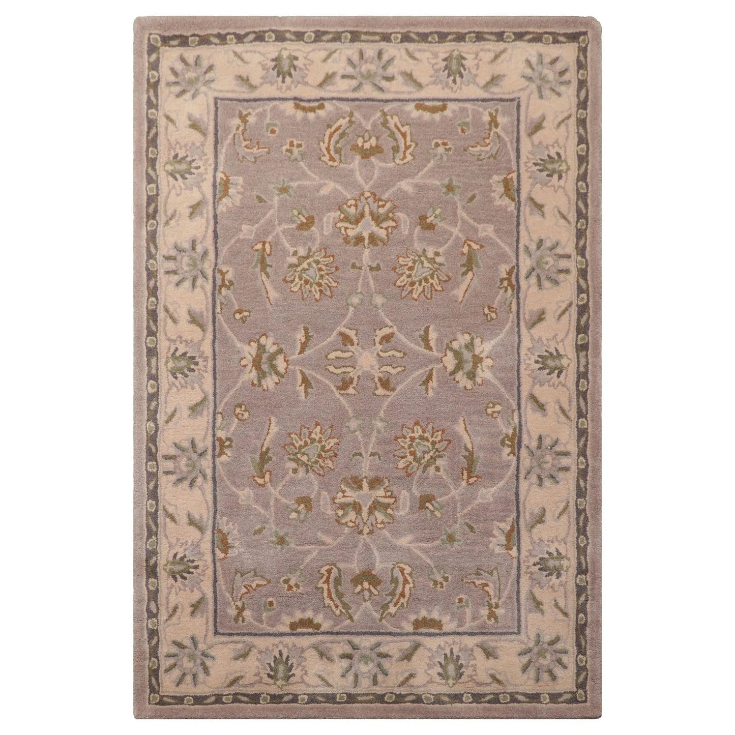 LoomBloom Multi Size Aubergine Hand Tufted Traditional Abstract Wool Oriental Area Rug-6