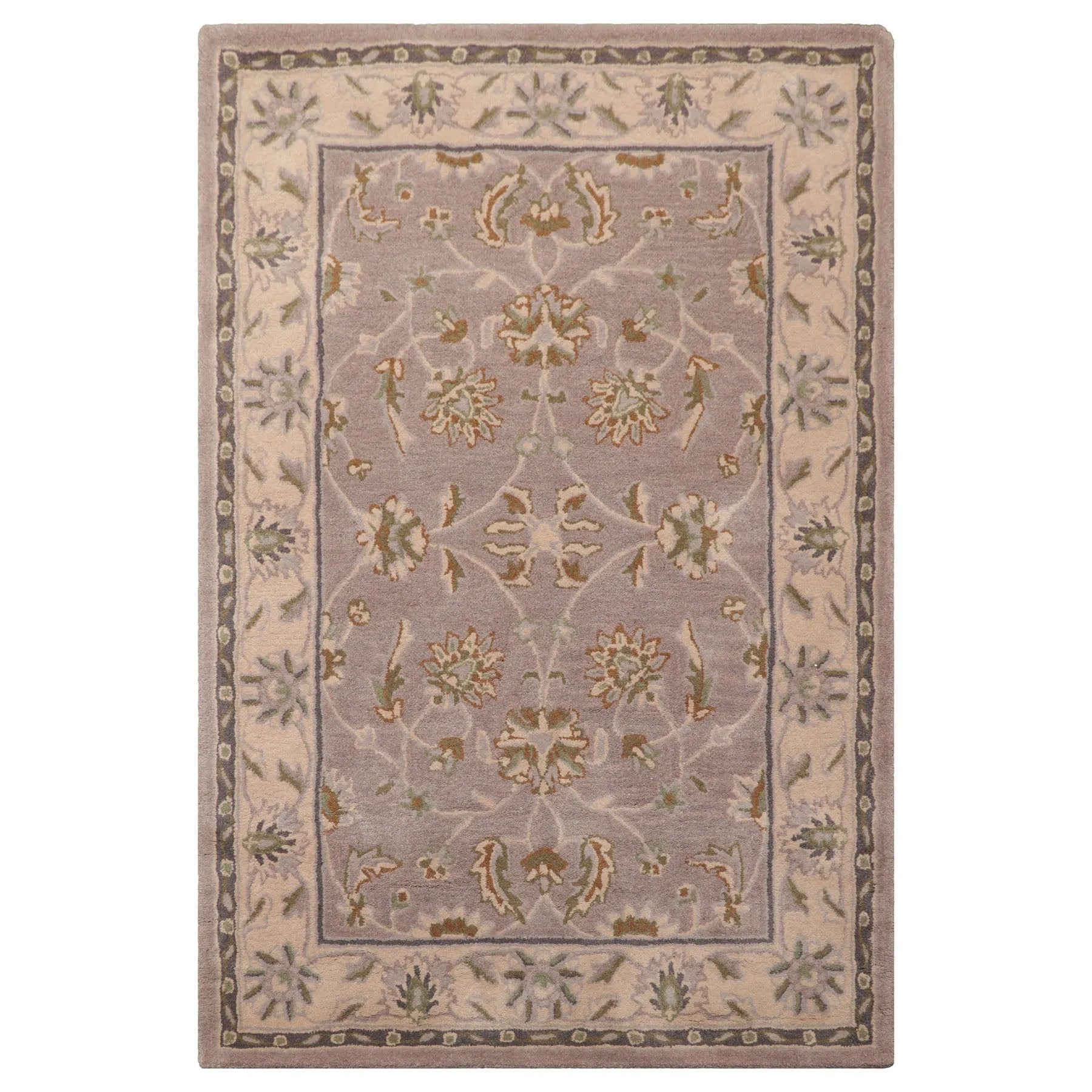 LoomBloom Multi Size Aubergine Hand Tufted Traditional Abstract Wool Oriental Area Rug-6