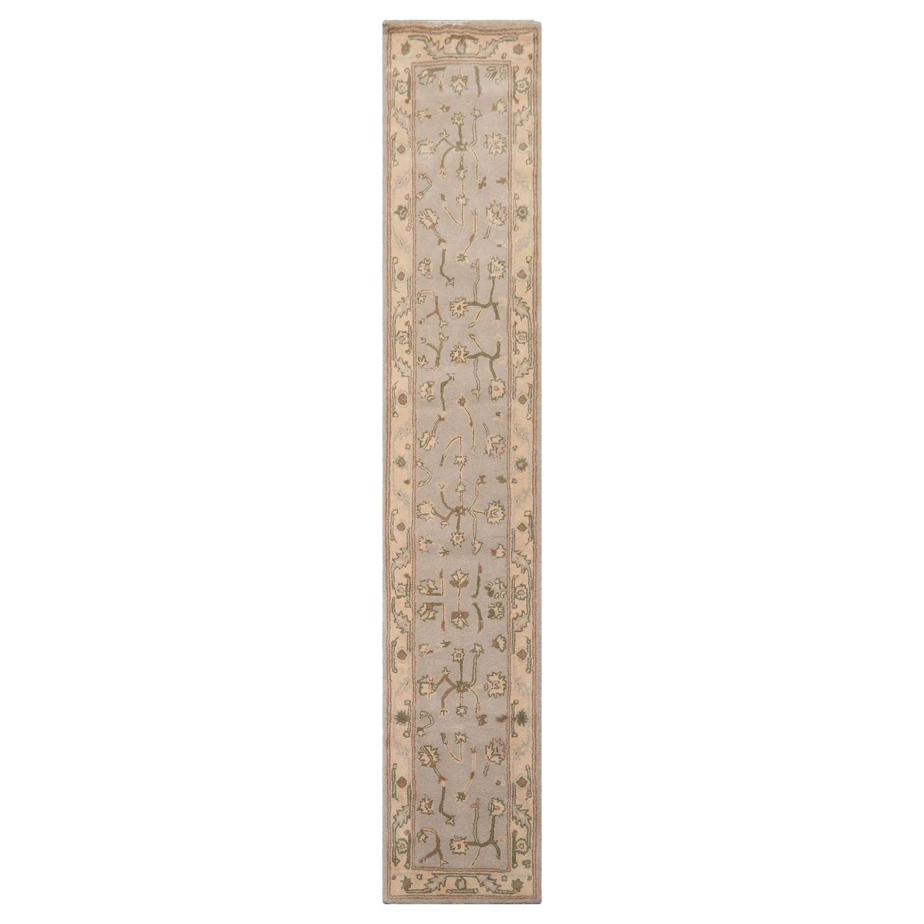 LoomBloom Multi Size Taupe Hand Tufted Traditional Abstract Wool Oriental Area Rug-1