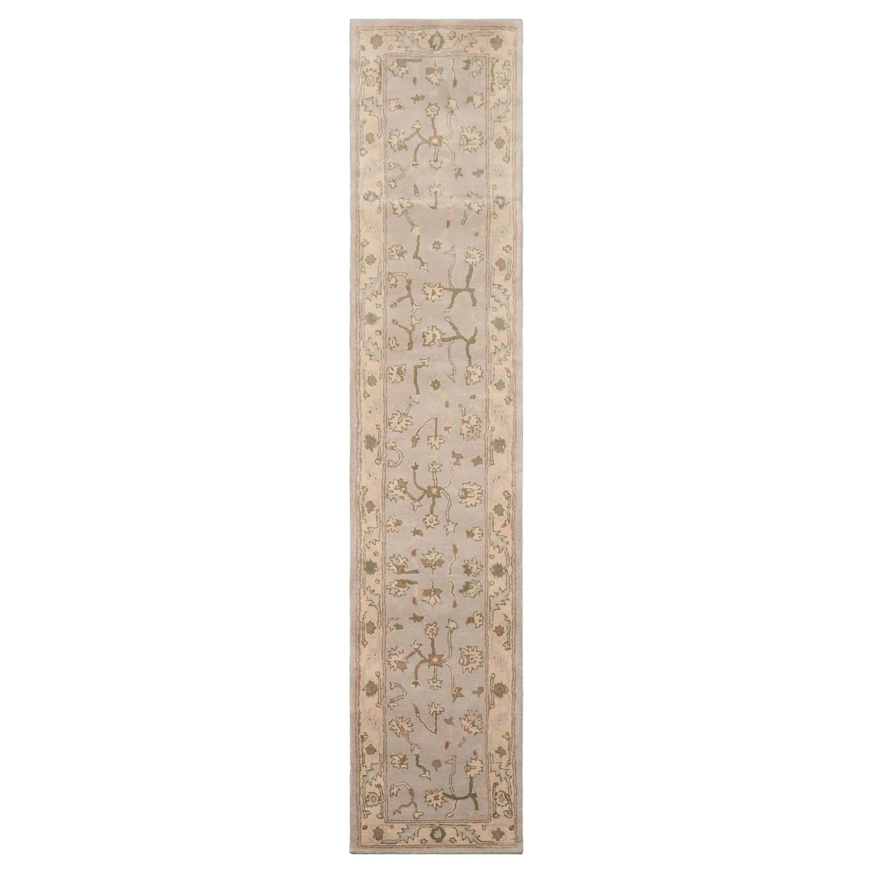 LoomBloom Multi Size Gray Hand Tufted Traditional Geometric Wool Oriental Area Rug-1