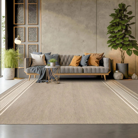 LoomBloom Multi Size Moss Hand Tufted Modern Minimalist Wool Oriental Area Rug-0