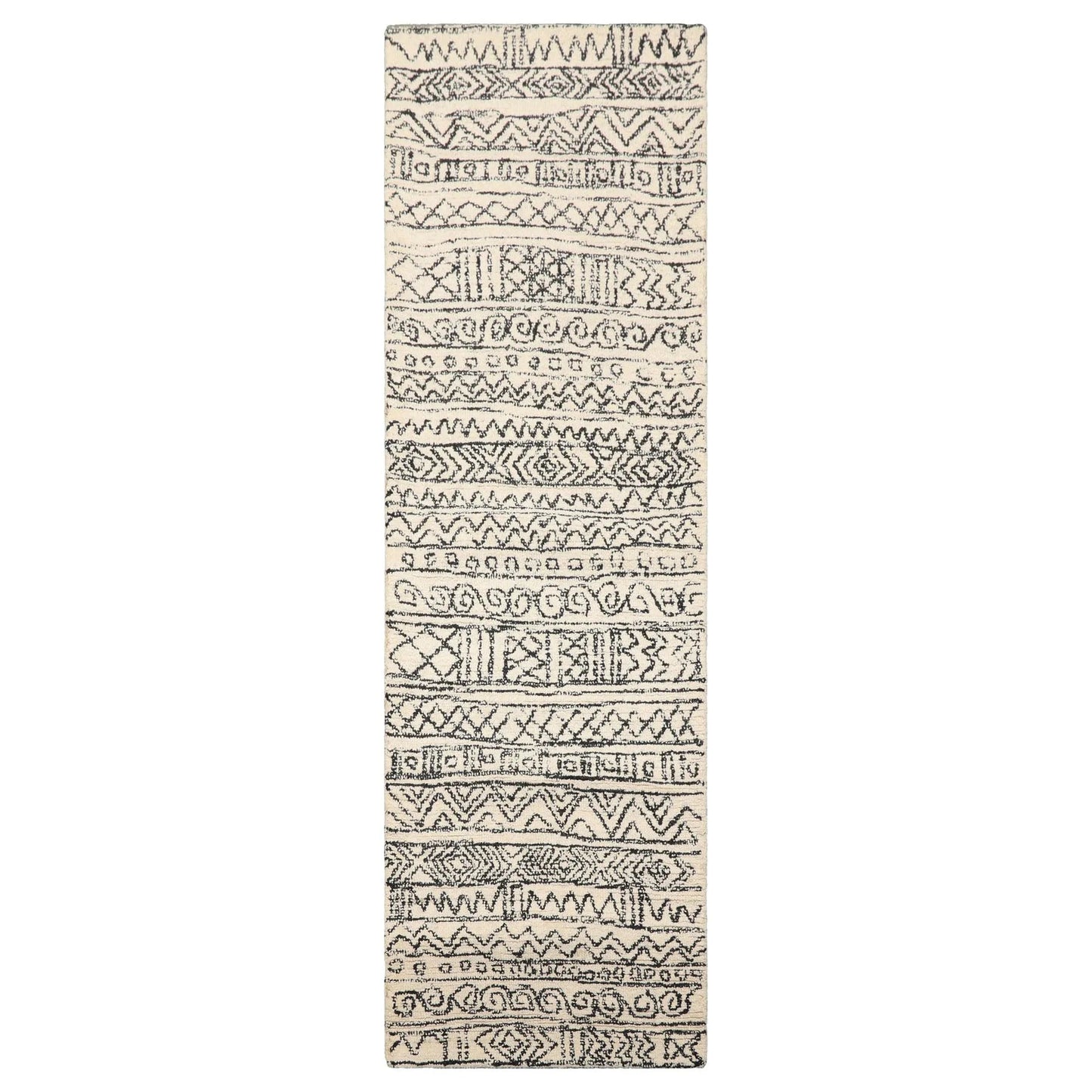 LoomBloom Multi Size Hand Tufted Tribal MorocconMoroccan Wool Oriental Area Rug-3