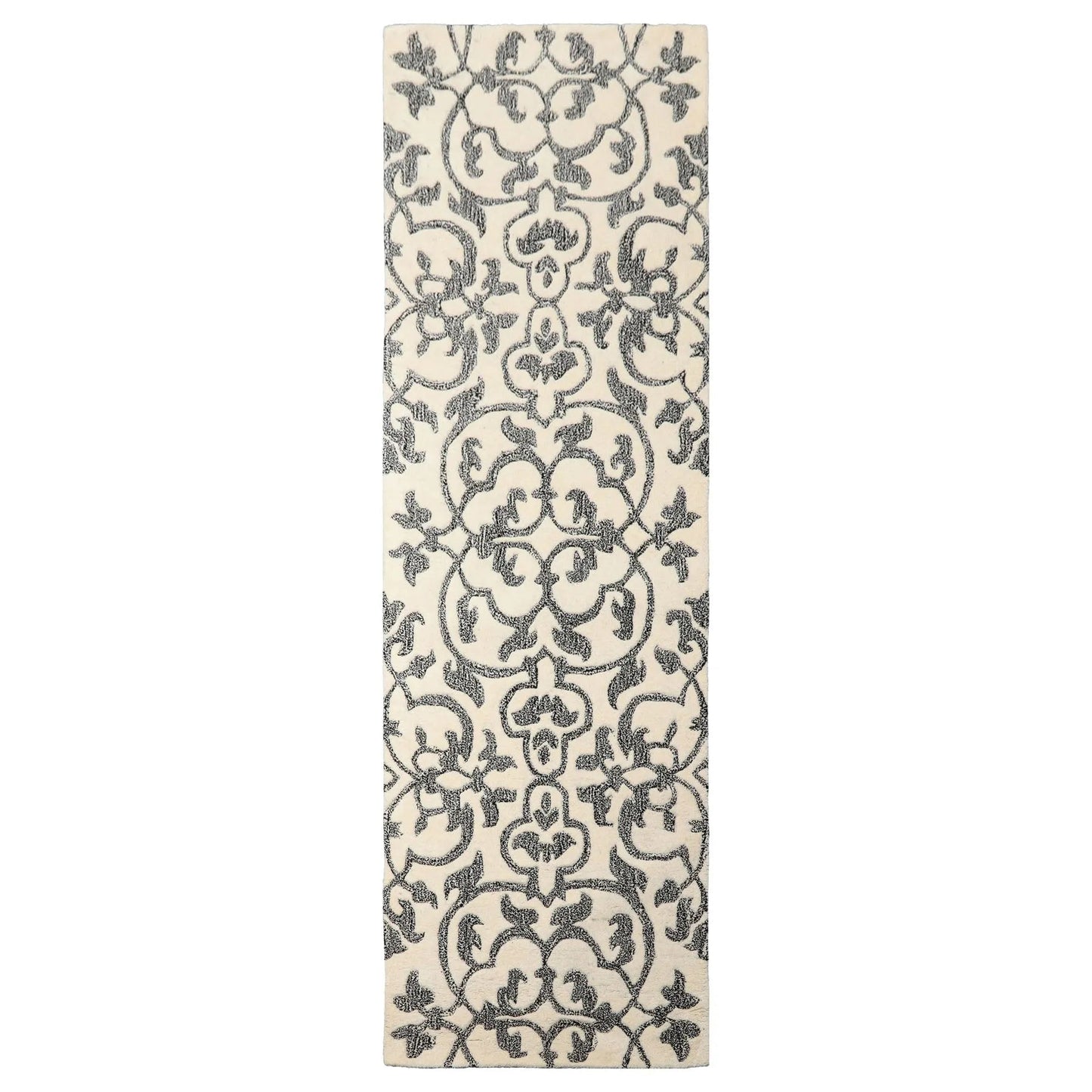 LoomBloom Multi Size  Ivory Hand Tufted Transitional Wool Oriental Area Rug-2