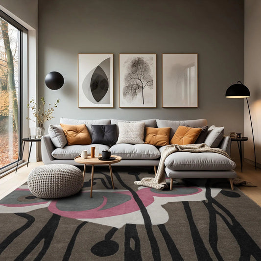 LoomBloom Multi Size Greenish Gray Hand Tufted Modern Wool Oriental Area Rug-0