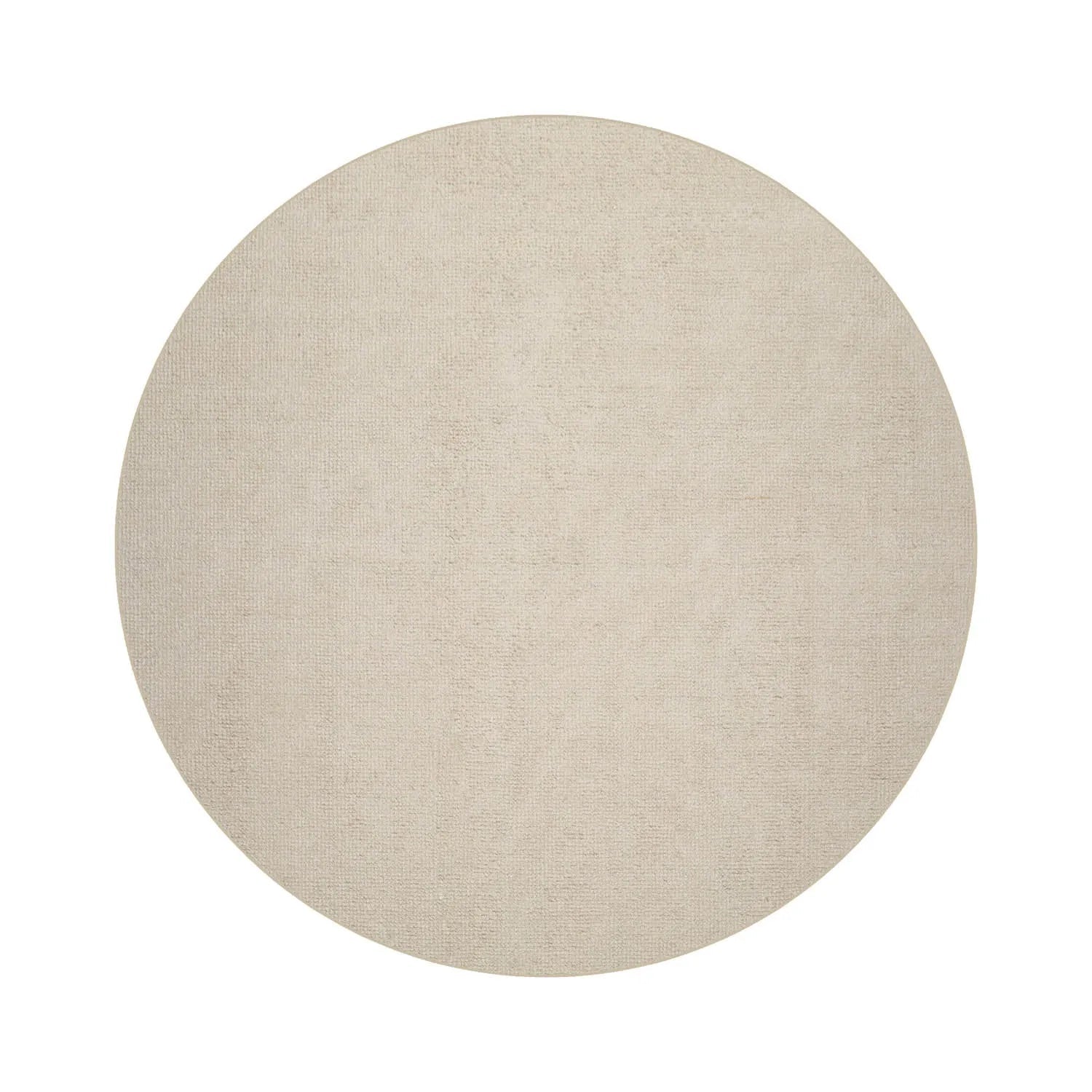 LoomBloom Multi Sizes Ivory Hand Woven Contemporary Textured New Zealand Wool Oriental Area Rug-5