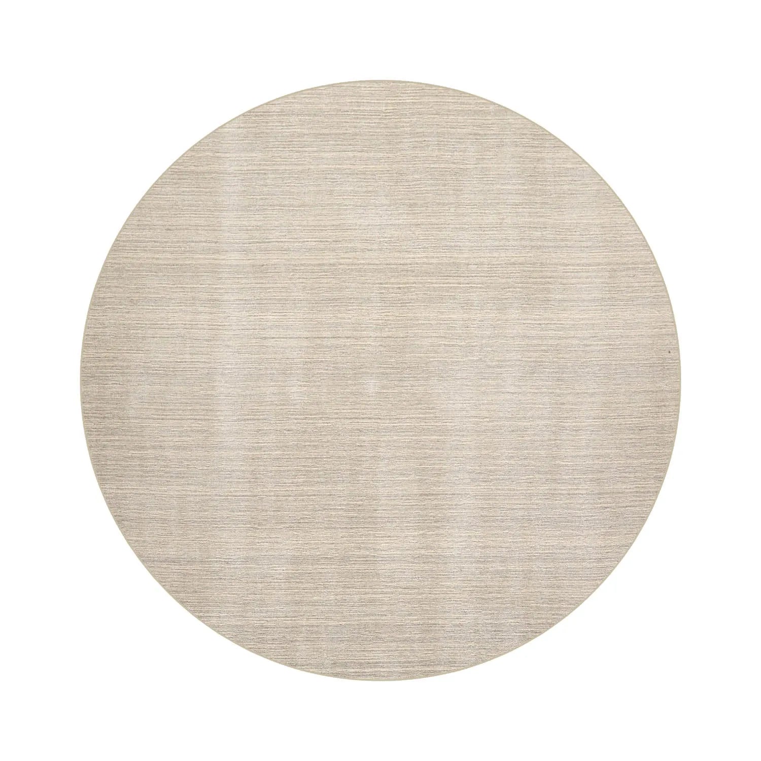 LoomBloom Multi Sizes Beige Hand Woven Contemporary Textured New Zealand Wool Oriental Area Rug-5