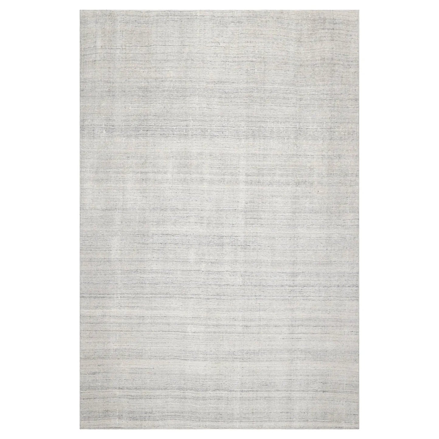 LoomBloom Multi Sizes Off White Hand Tufted Contemporary  Textured New Zealand Wool Oriental Area Rug-2