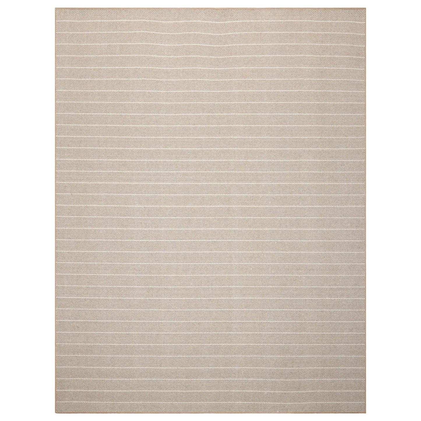 LoomBloom Multi Sizes Tan Hand Woven Contemporary Flatweave Herringbone New Zealand Wool Oriental Area Rug-2