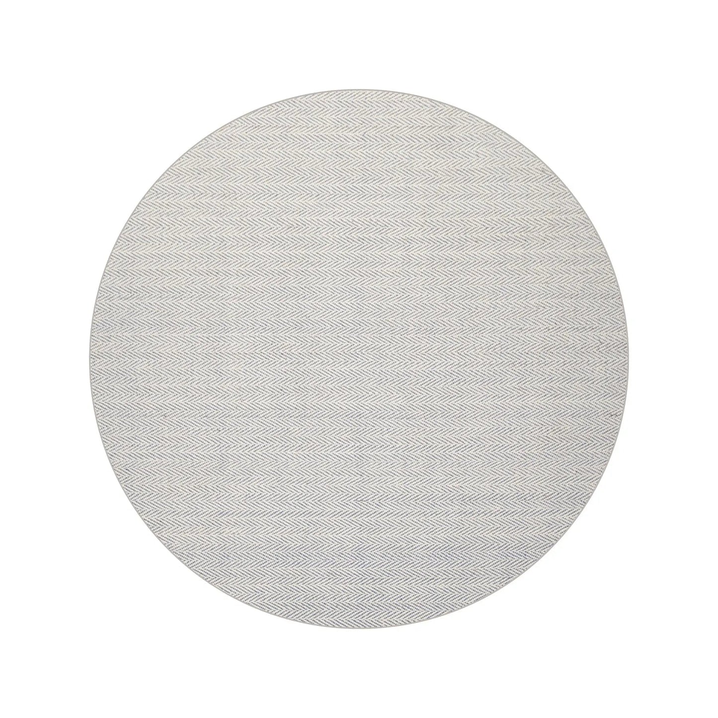 LoomBloom Multi Sizes Ivory Hand Woven Contemporary Flatweave Herringbone New Zealand Wool Oriental Area Rug-4