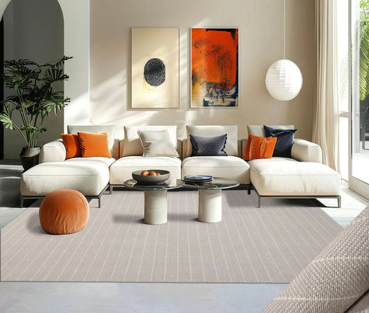 LoomBloom Multi Size Gray Hand Woven Contemporary Herringbone  New Zealand Wool  Oriental Area Rug-0
