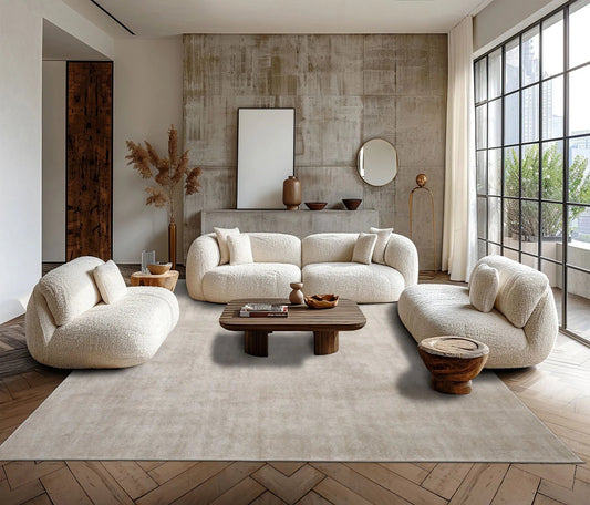 LoomBloom Multi Size Gray Hand Tufted Contemporary Textured  New Zealand Wool  Oriental Area Rug-0