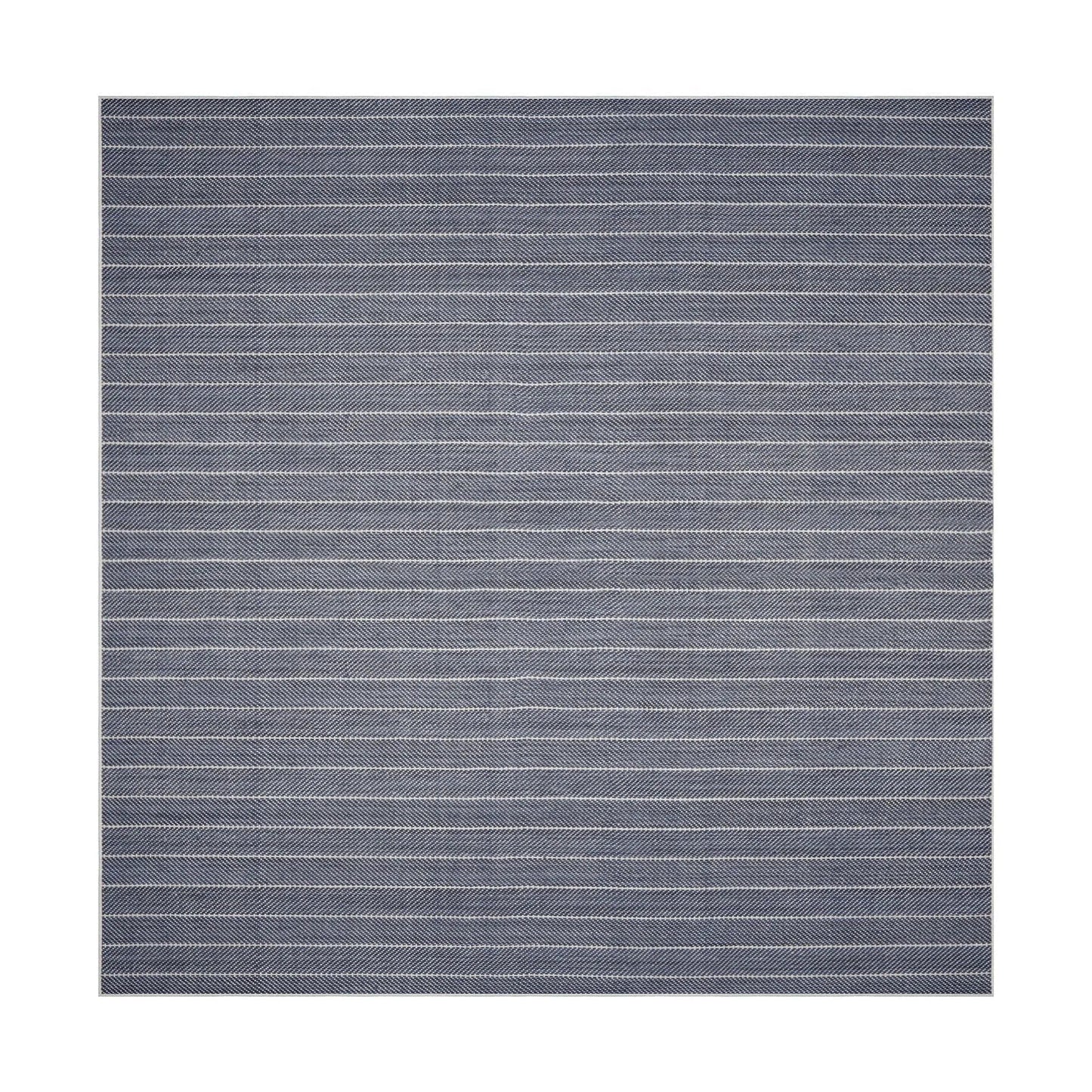 LoomBloom Multi Size Navy Hand Woven Contemporary Herringbone Flatweave New Zealand Wool  Oriental Area Rug-3