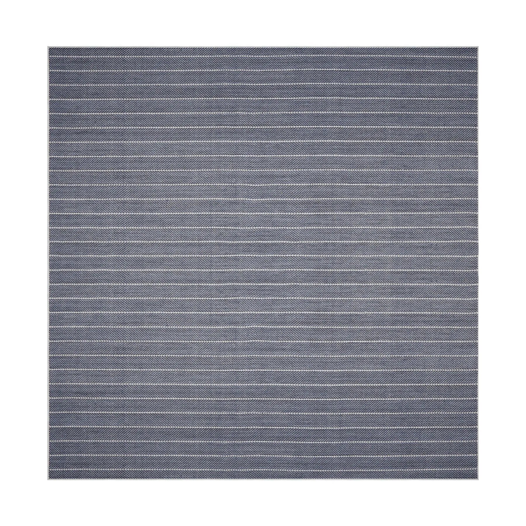 LoomBloom Multi Size Navy Hand Woven Contemporary Herringbone Flatweave New Zealand Wool  Oriental Area Rug-3