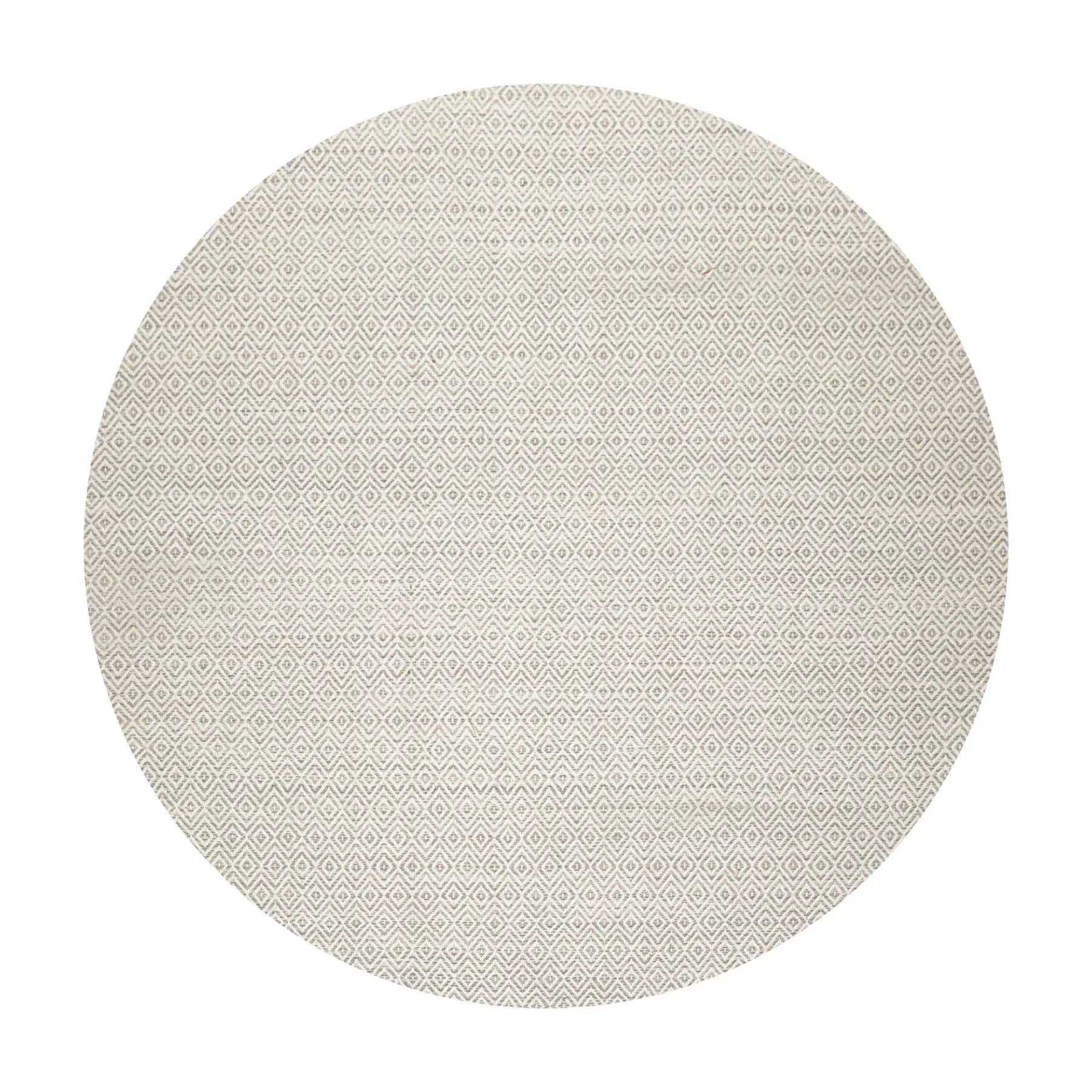 LoomBloom Multi Size Ivory Hand Woven Contemporary Geometric Flatweave New Zealand Wool  Oriental Area Rug-4