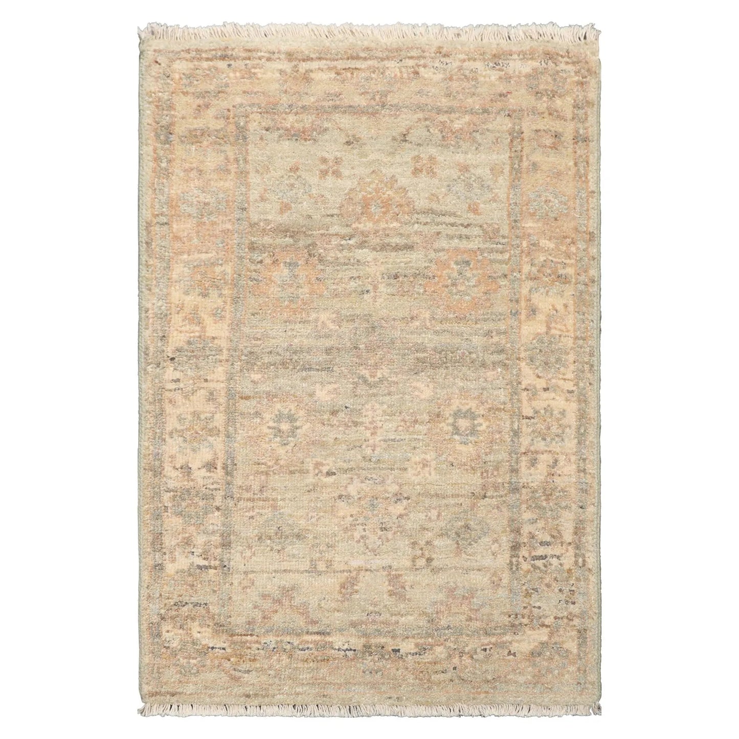 2'x3' Mint Hand Knotted Oushak Afghan Oushak Wool Oriental Area Rug-0