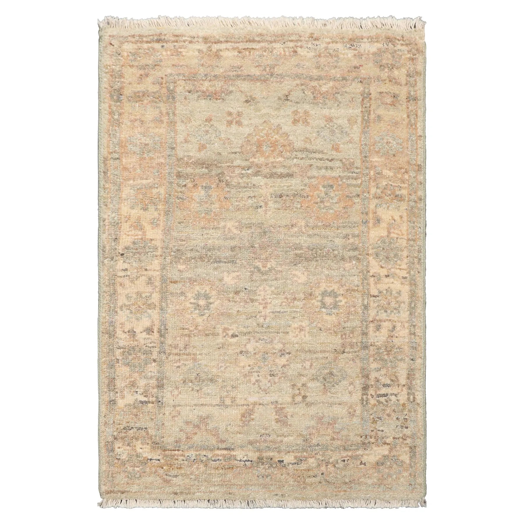 2'x3' Mint Hand Knotted Oushak Afghan Oushak Wool Oriental Area Rug-0