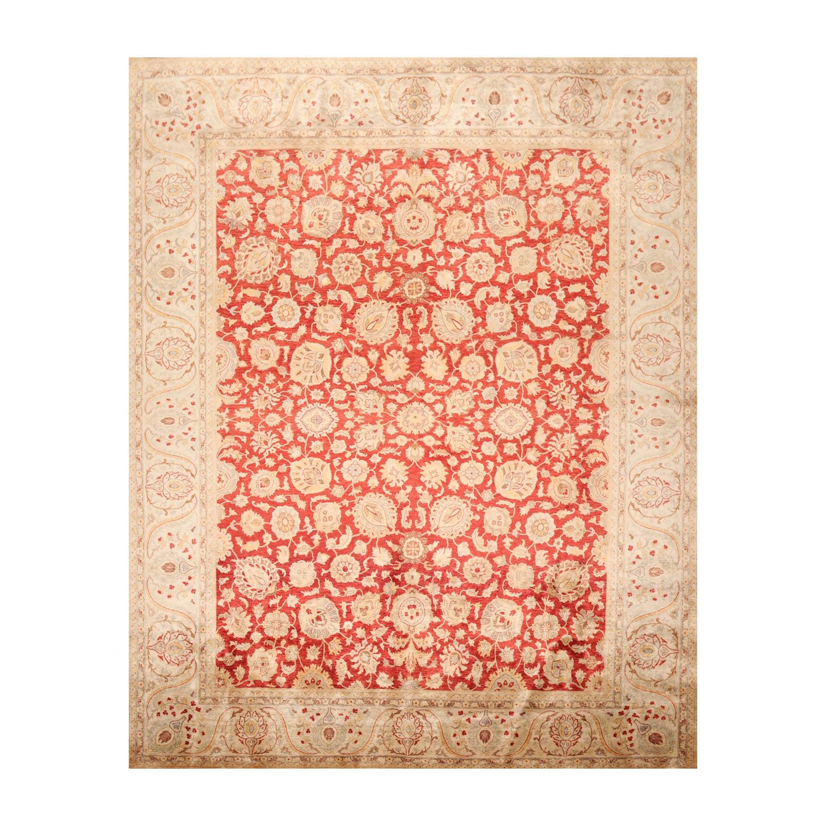 8'2" x 10' Hand Knotted New Zealand Wool PakPersian 16/18 Oriental Area Rug Red-0