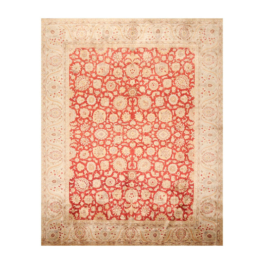 8'2" x 10' Hand Knotted New Zealand Wool PakPersian 16/18 Oriental Area Rug Red-0