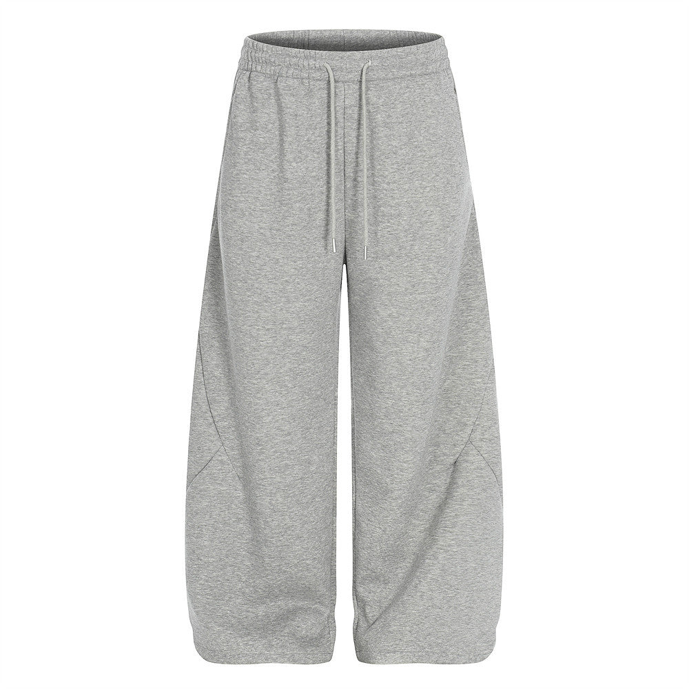 Solid color loose fit sweatpants