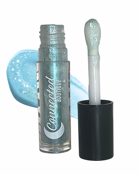 Neptune- Blue glitter lip gloss-0