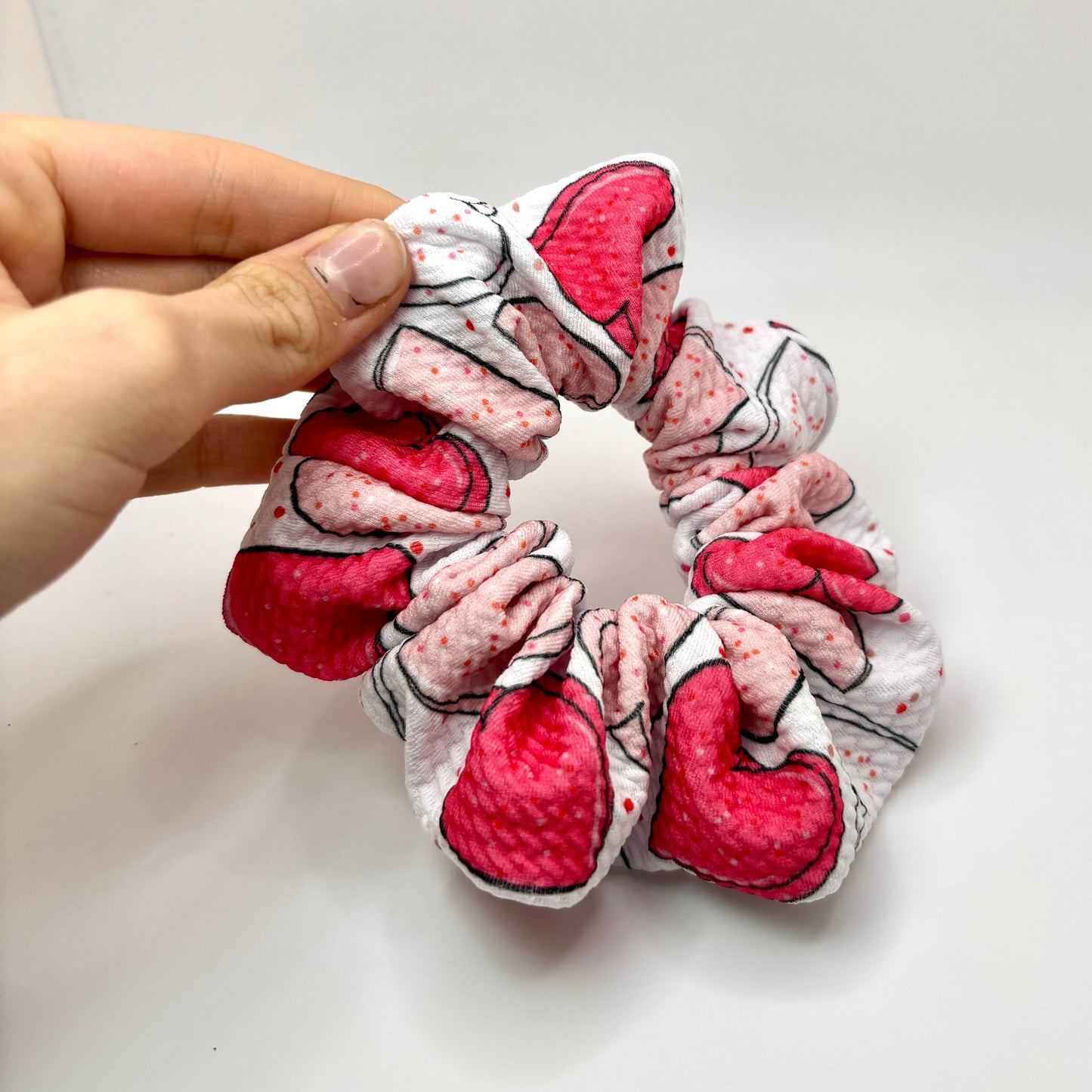 Mini Sugar Cookie Valentine's Day Bullet Scrunchie